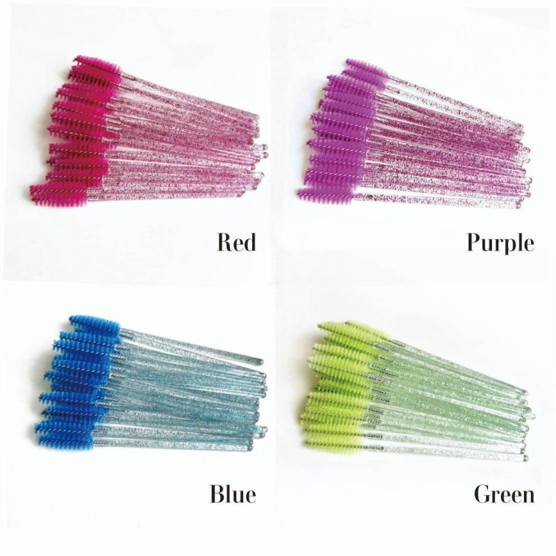 【Selfray】アイラッシュブラシ クリアラメカラー 25本入