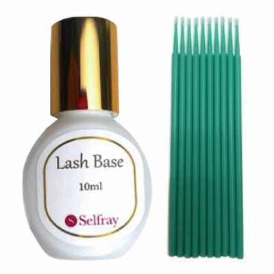 【Selfray】ラッシュベース　&マイクロブラシ 10本セット