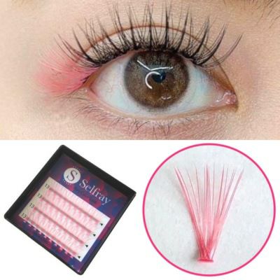 在庫無くなり次第終了75%OFF!!】【Selfray】ピンク Jカール 太さ0.07mm